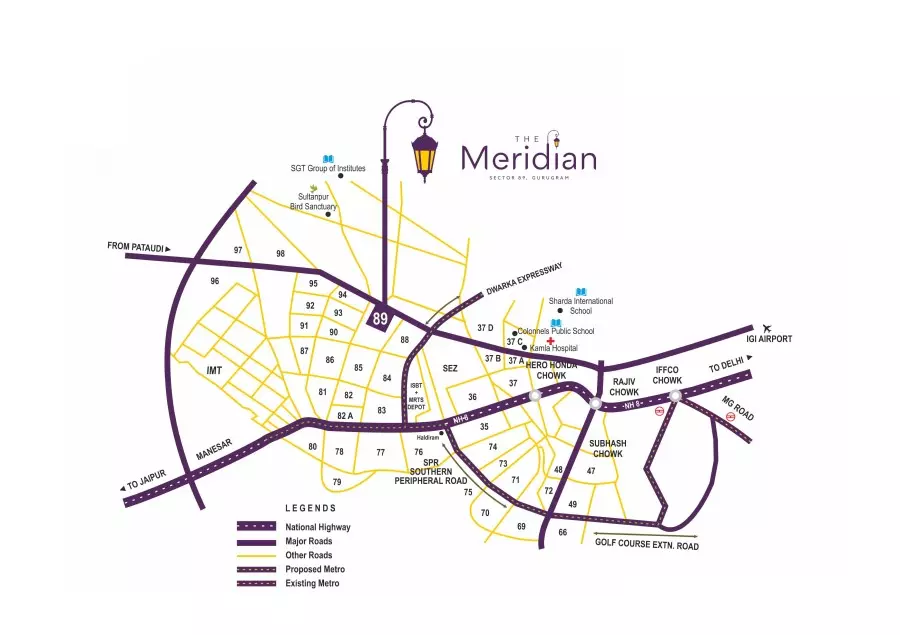 mrg the meridian location map